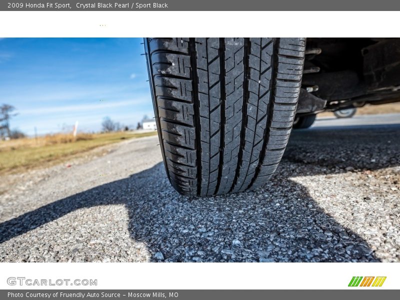 Crystal Black Pearl / Sport Black 2009 Honda Fit Sport
