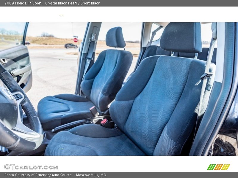 Crystal Black Pearl / Sport Black 2009 Honda Fit Sport