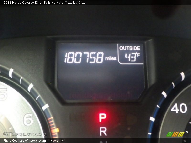 Polished Metal Metallic / Gray 2012 Honda Odyssey EX-L