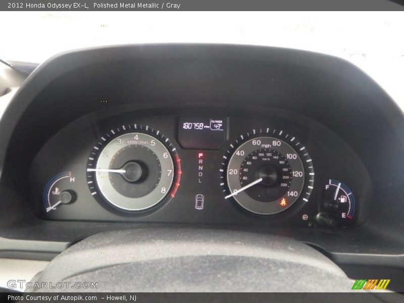 Polished Metal Metallic / Gray 2012 Honda Odyssey EX-L