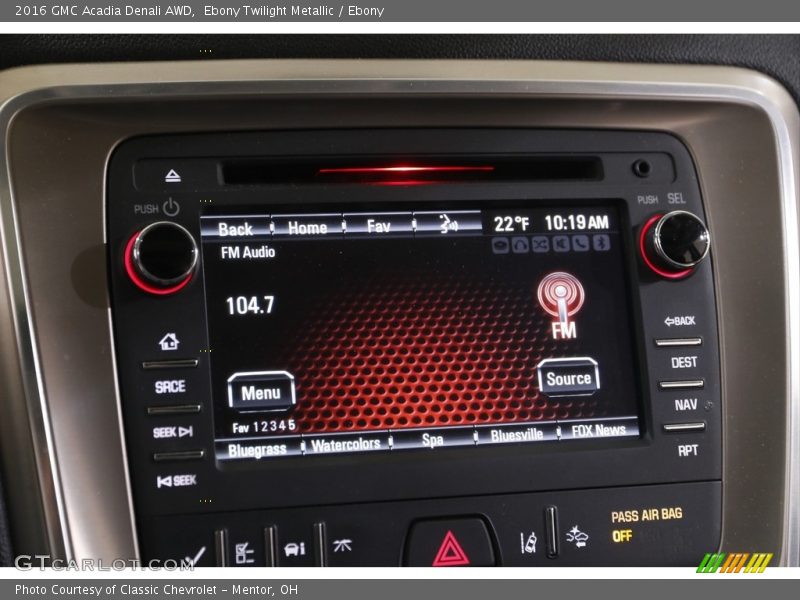 Ebony Twilight Metallic / Ebony 2016 GMC Acadia Denali AWD
