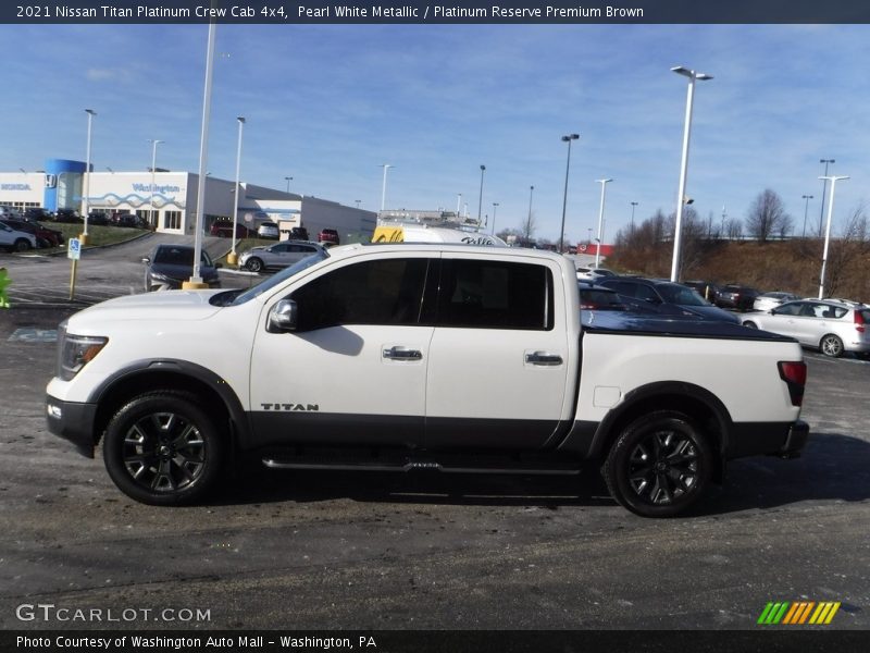  2021 Titan Platinum Crew Cab 4x4 Pearl White Metallic