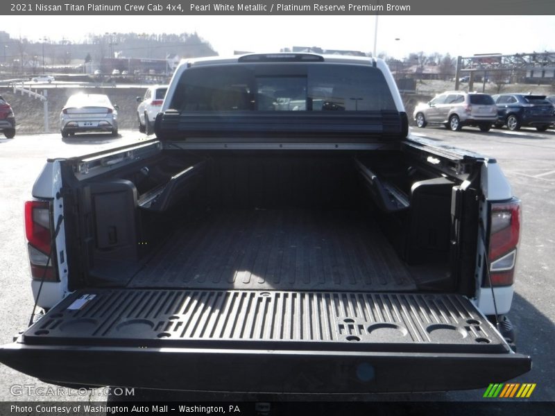 Pearl White Metallic / Platinum Reserve Premium Brown 2021 Nissan Titan Platinum Crew Cab 4x4