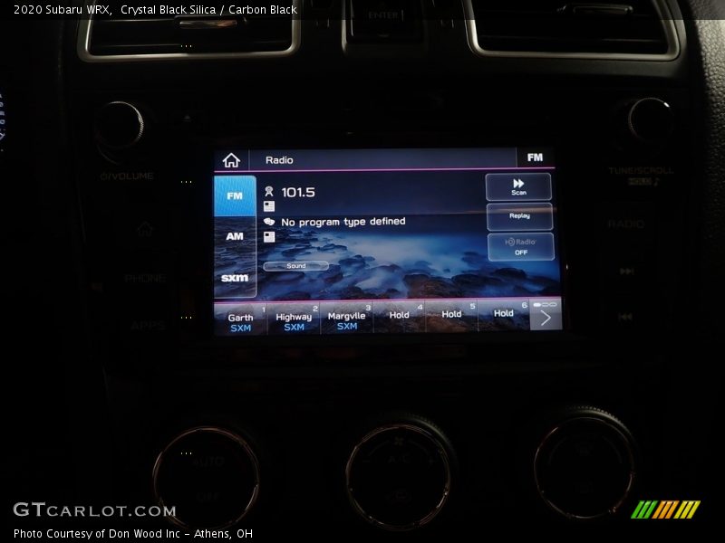 Crystal Black Silica / Carbon Black 2020 Subaru WRX