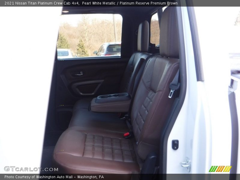 Rear Seat of 2021 Titan Platinum Crew Cab 4x4