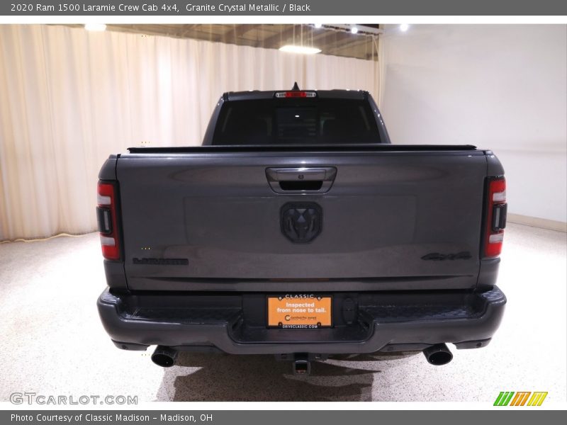 Granite Crystal Metallic / Black 2020 Ram 1500 Laramie Crew Cab 4x4