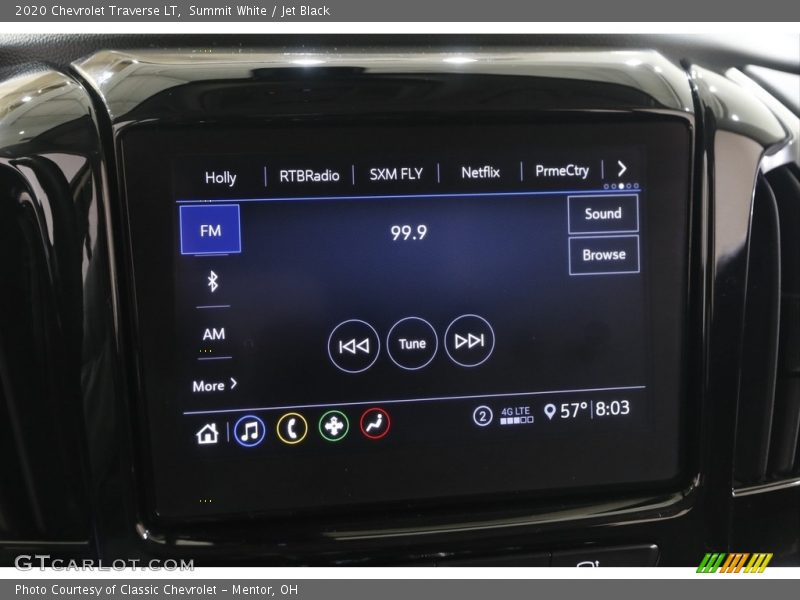 Summit White / Jet Black 2020 Chevrolet Traverse LT