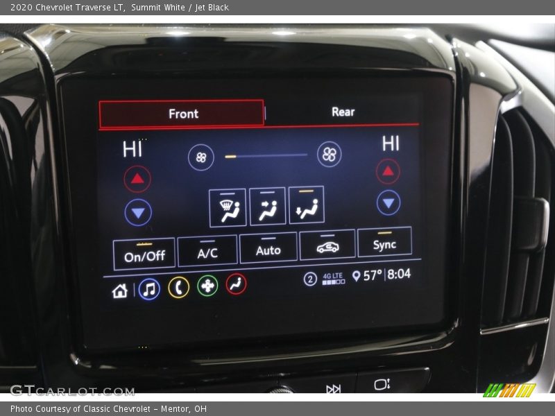 Summit White / Jet Black 2020 Chevrolet Traverse LT