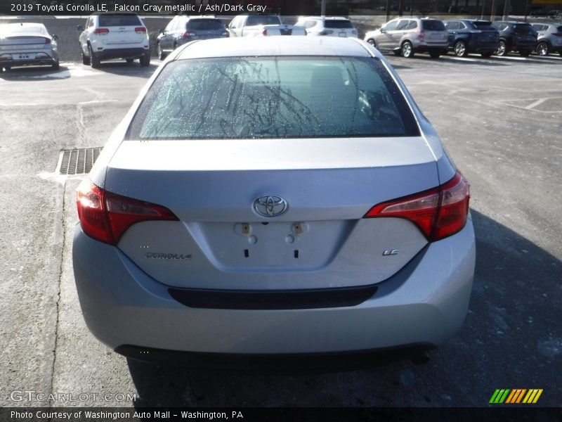 Falcon Gray metallic / Ash/Dark Gray 2019 Toyota Corolla LE