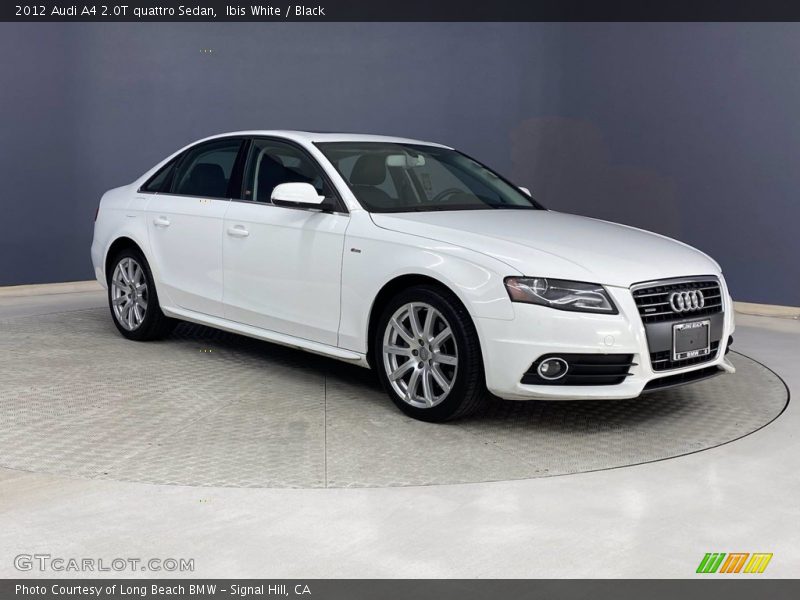 Ibis White / Black 2012 Audi A4 2.0T quattro Sedan