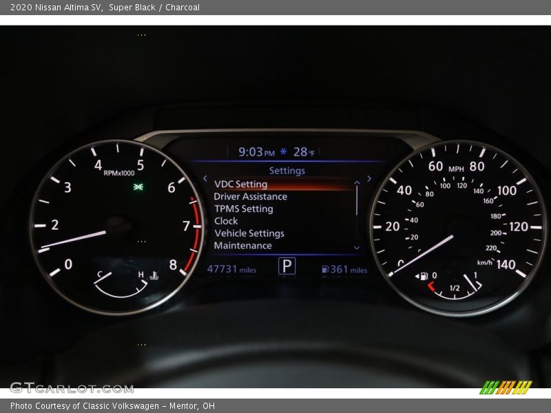 Super Black / Charcoal 2020 Nissan Altima SV