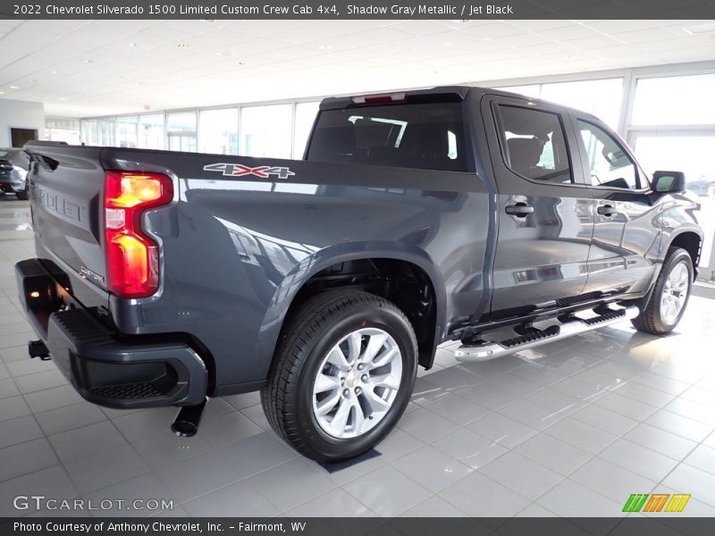 Shadow Gray Metallic / Jet Black 2022 Chevrolet Silverado 1500 Limited Custom Crew Cab 4x4