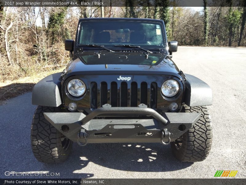 Black / Black 2017 Jeep Wrangler Unlimited Sport 4x4