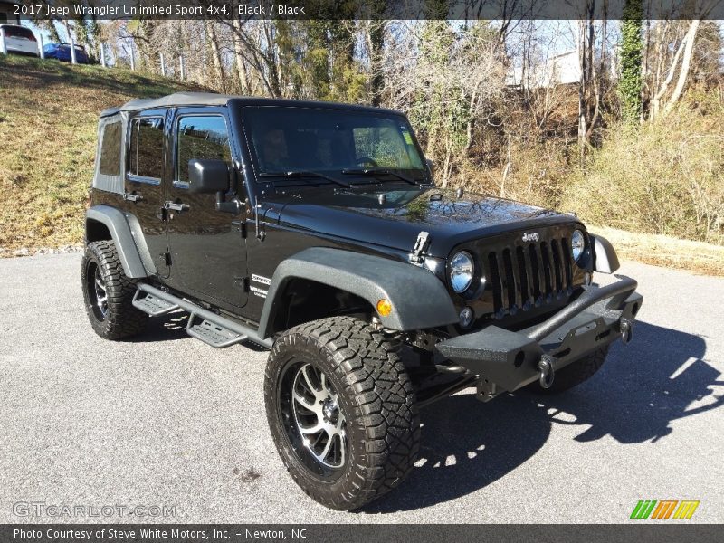 Black / Black 2017 Jeep Wrangler Unlimited Sport 4x4