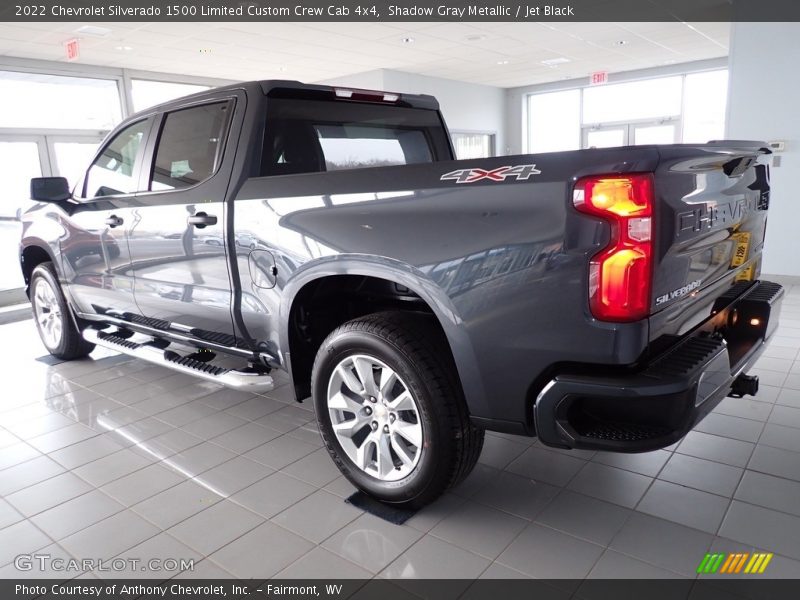 Shadow Gray Metallic / Jet Black 2022 Chevrolet Silverado 1500 Limited Custom Crew Cab 4x4