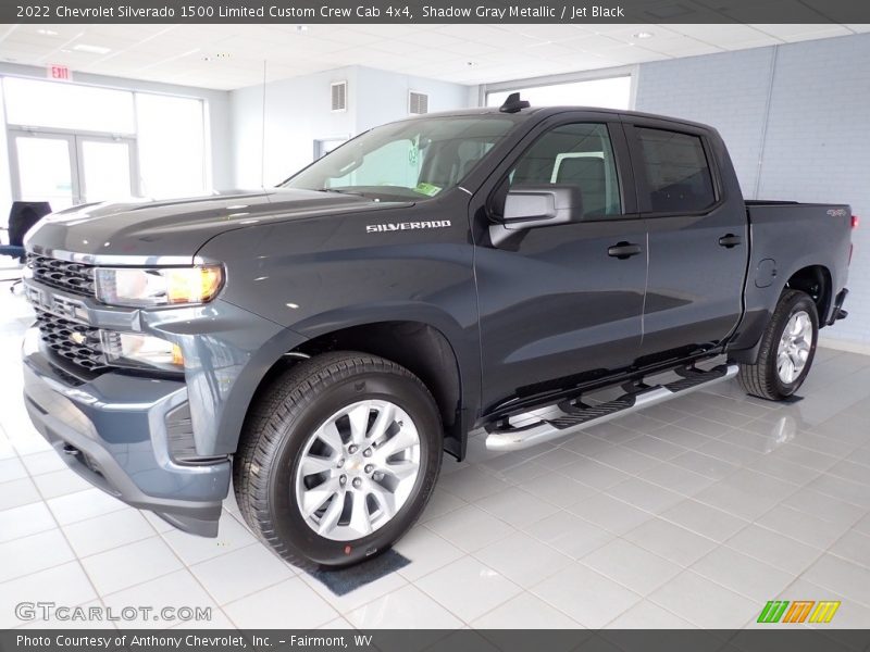 Shadow Gray Metallic / Jet Black 2022 Chevrolet Silverado 1500 Limited Custom Crew Cab 4x4