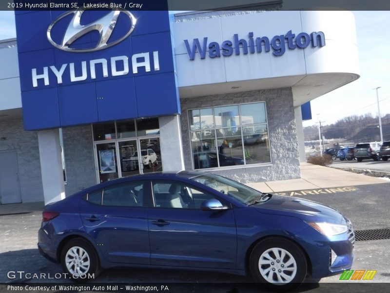 Lakeside Blue / Gray 2019 Hyundai Elantra SE