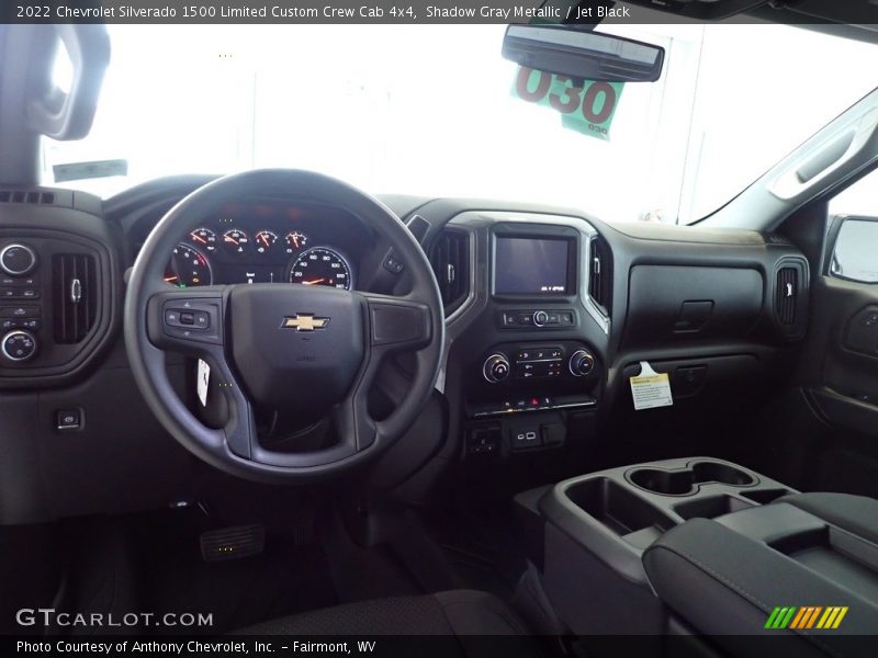 Shadow Gray Metallic / Jet Black 2022 Chevrolet Silverado 1500 Limited Custom Crew Cab 4x4