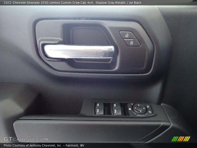 Shadow Gray Metallic / Jet Black 2022 Chevrolet Silverado 1500 Limited Custom Crew Cab 4x4