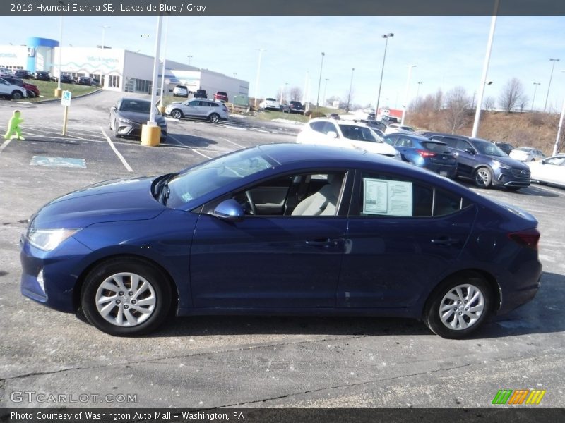 Lakeside Blue / Gray 2019 Hyundai Elantra SE