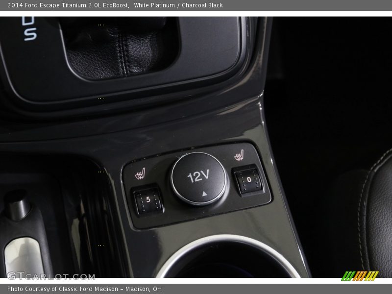 White Platinum / Charcoal Black 2014 Ford Escape Titanium 2.0L EcoBoost