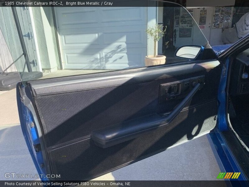 Bright Blue Metallic / Gray 1985 Chevrolet Camaro IROC-Z