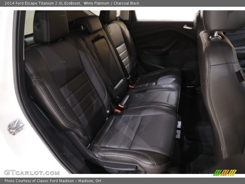 White Platinum / Charcoal Black 2014 Ford Escape Titanium 2.0L EcoBoost
