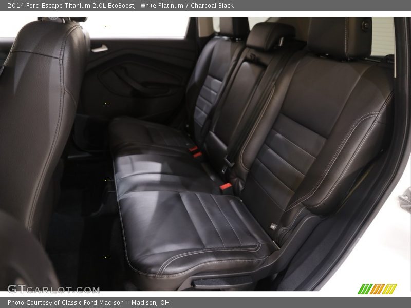 White Platinum / Charcoal Black 2014 Ford Escape Titanium 2.0L EcoBoost