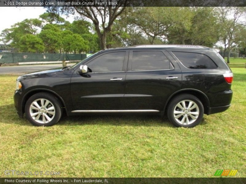Brilliant Black Crystal Pearl / Black 2011 Dodge Durango Crew