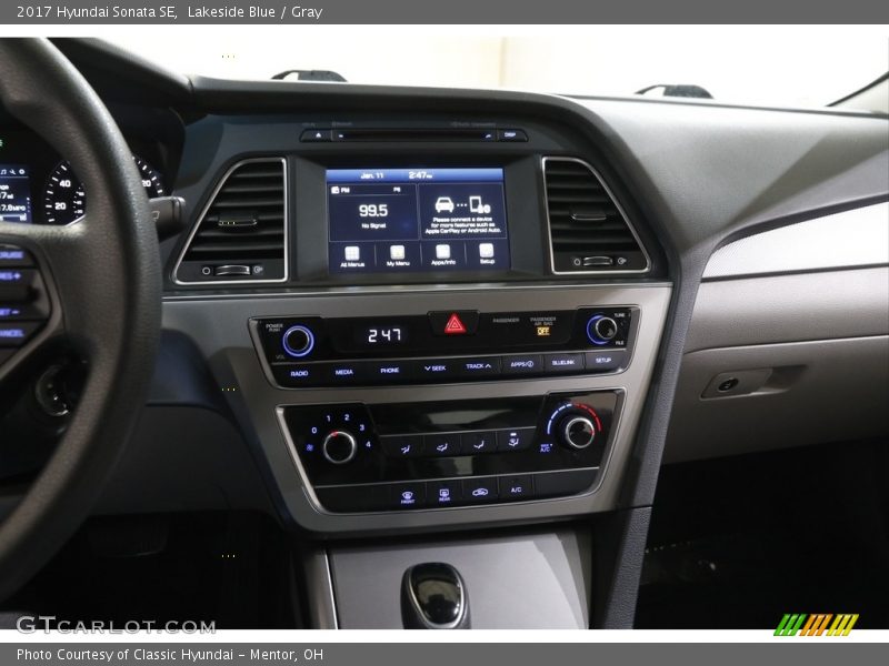 Lakeside Blue / Gray 2017 Hyundai Sonata SE