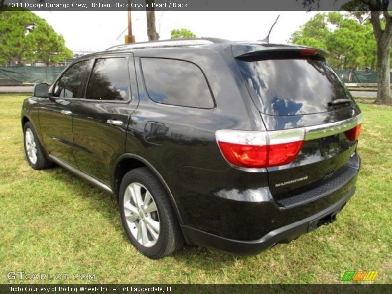 Brilliant Black Crystal Pearl / Black 2011 Dodge Durango Crew
