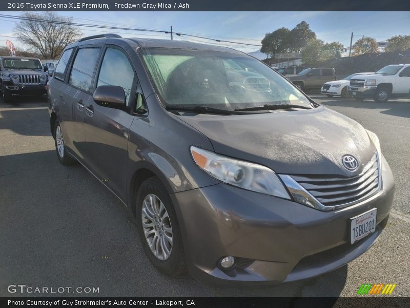 Predawn Gray Mica / Ash 2016 Toyota Sienna XLE Premium
