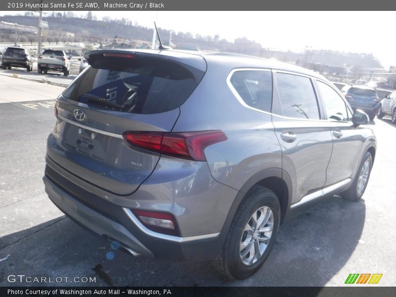 Machine Gray / Black 2019 Hyundai Santa Fe SE AWD