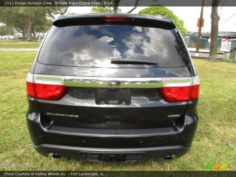 Brilliant Black Crystal Pearl / Black 2011 Dodge Durango Crew