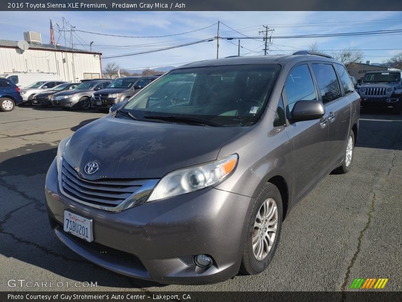 Predawn Gray Mica / Ash 2016 Toyota Sienna XLE Premium