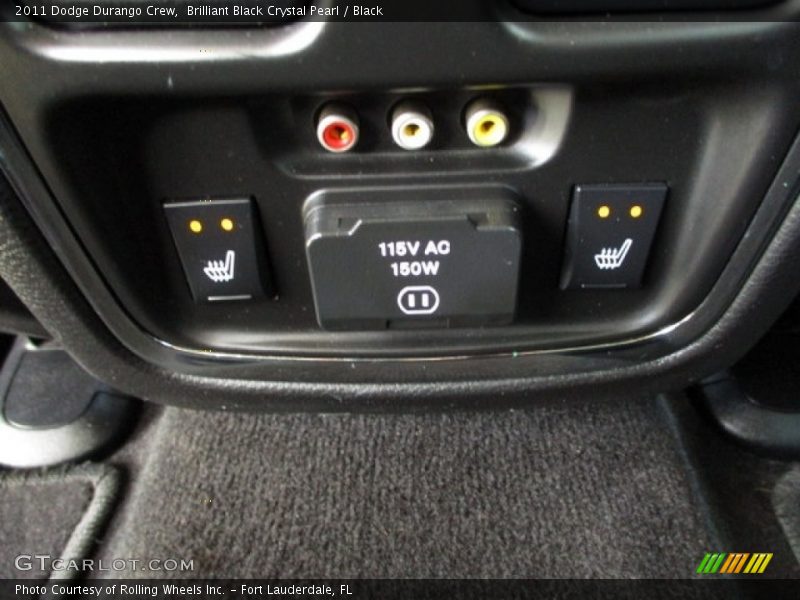 Brilliant Black Crystal Pearl / Black 2011 Dodge Durango Crew