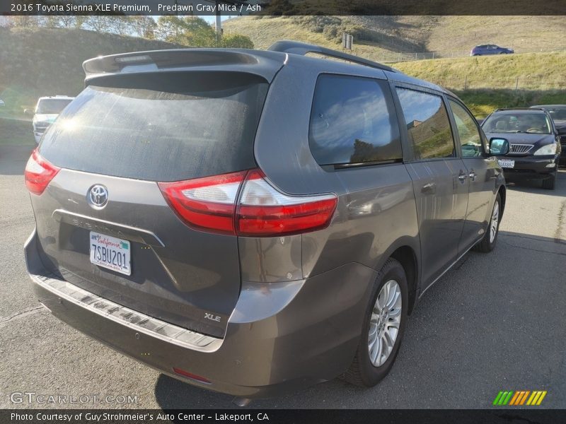 Predawn Gray Mica / Ash 2016 Toyota Sienna XLE Premium