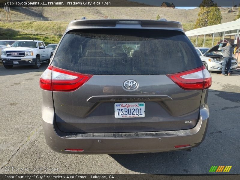 Predawn Gray Mica / Ash 2016 Toyota Sienna XLE Premium