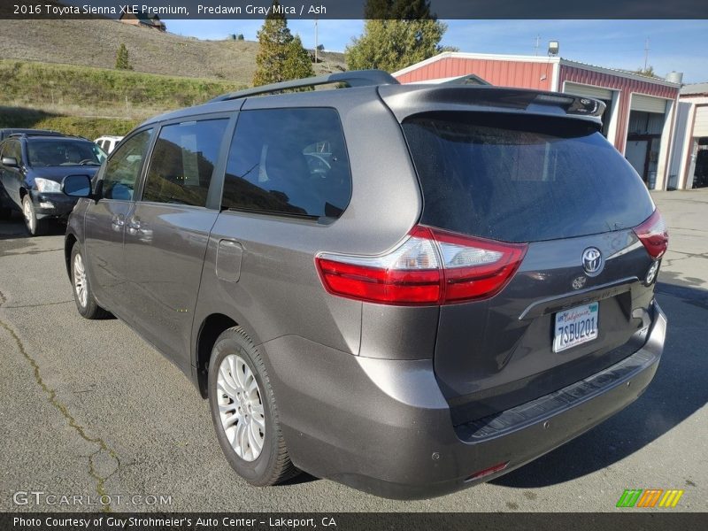 Predawn Gray Mica / Ash 2016 Toyota Sienna XLE Premium
