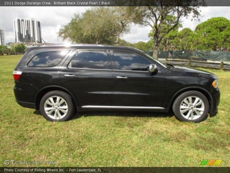 Brilliant Black Crystal Pearl / Black 2011 Dodge Durango Crew