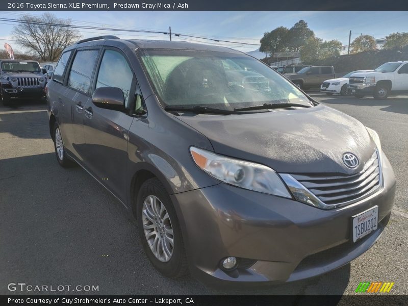 Predawn Gray Mica / Ash 2016 Toyota Sienna XLE Premium