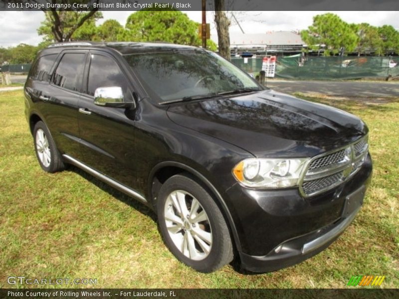 Brilliant Black Crystal Pearl / Black 2011 Dodge Durango Crew