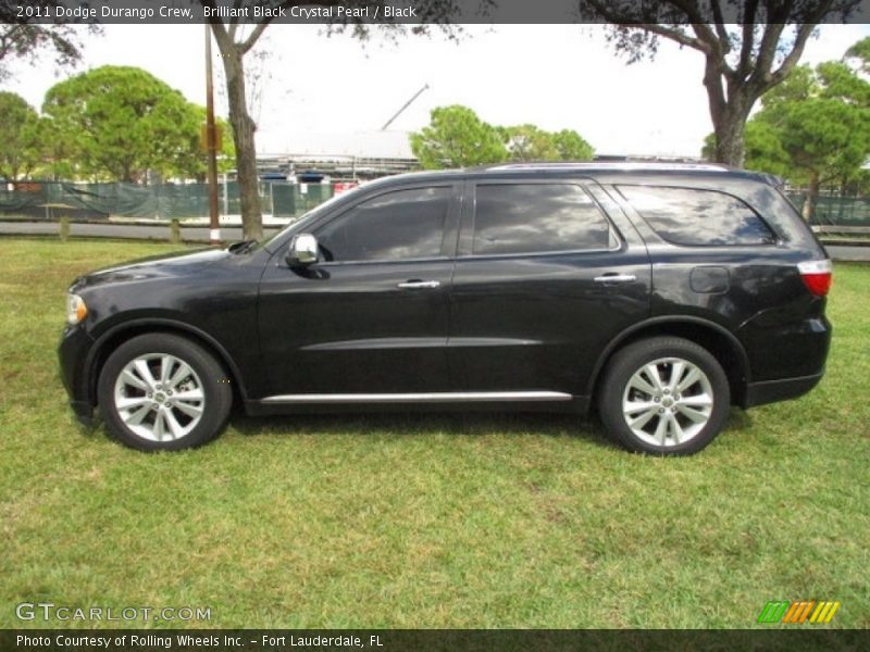 Brilliant Black Crystal Pearl / Black 2011 Dodge Durango Crew