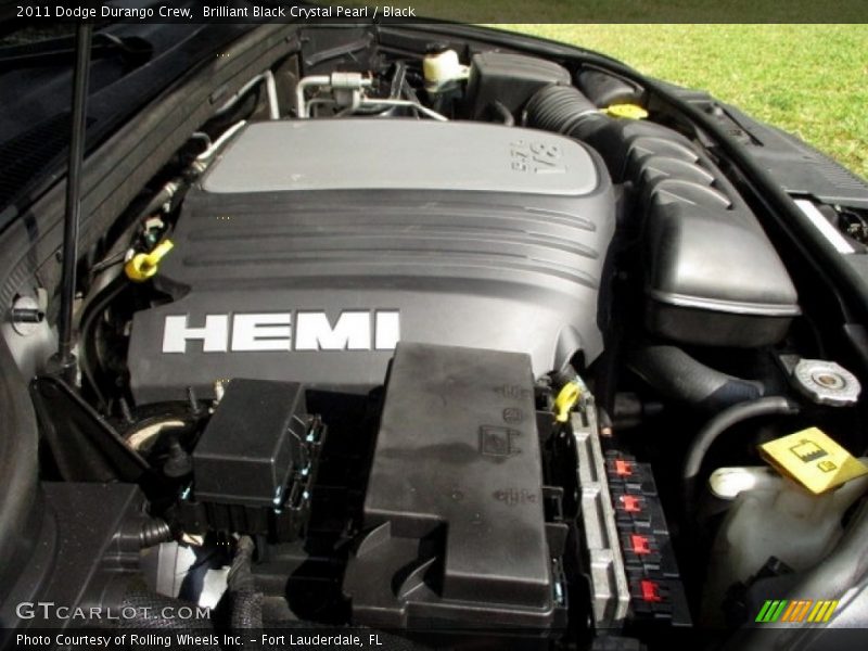 Brilliant Black Crystal Pearl / Black 2011 Dodge Durango Crew