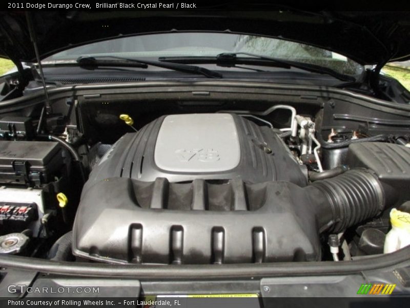 Brilliant Black Crystal Pearl / Black 2011 Dodge Durango Crew