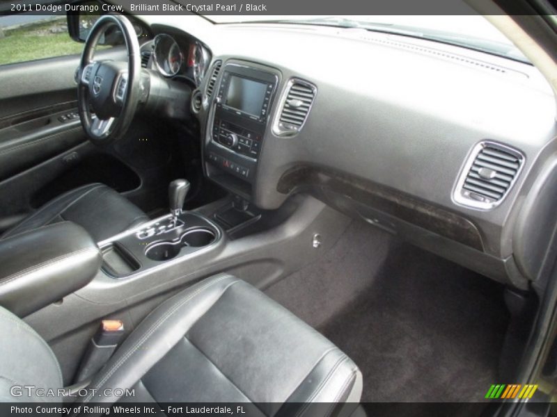 Brilliant Black Crystal Pearl / Black 2011 Dodge Durango Crew