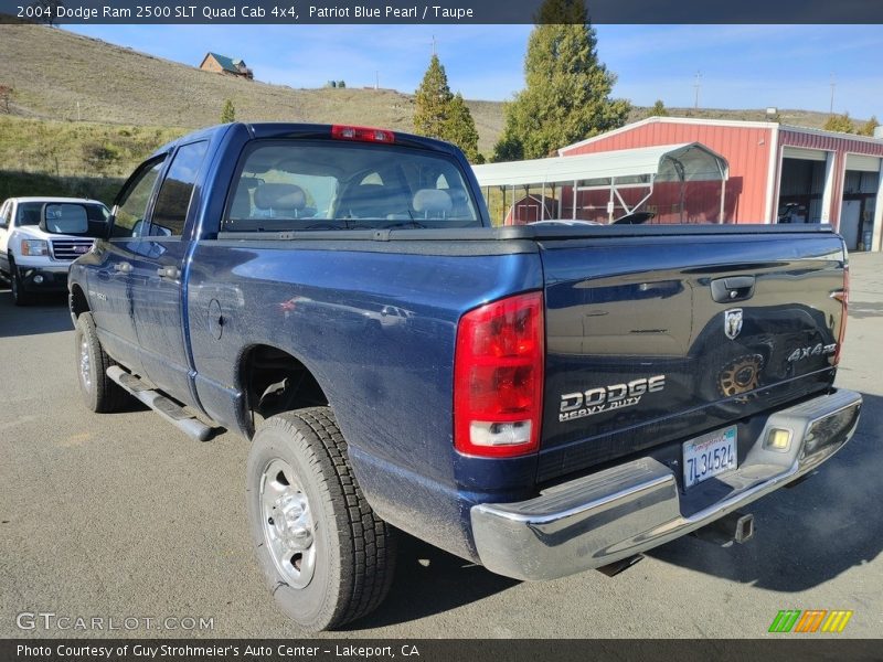 Patriot Blue Pearl / Taupe 2004 Dodge Ram 2500 SLT Quad Cab 4x4