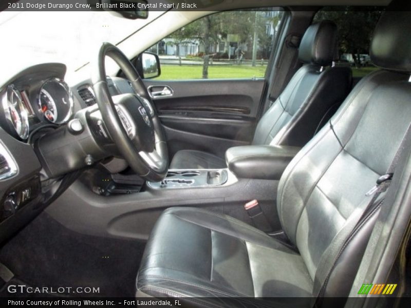 Brilliant Black Crystal Pearl / Black 2011 Dodge Durango Crew