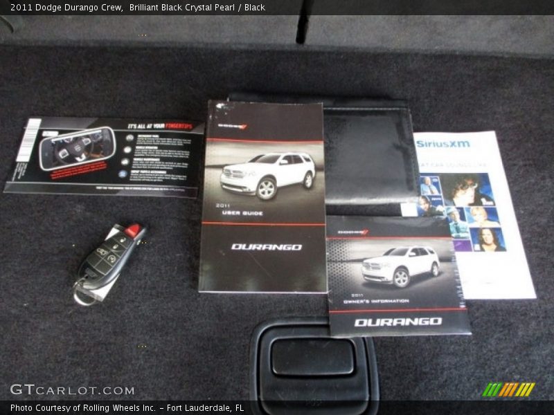Brilliant Black Crystal Pearl / Black 2011 Dodge Durango Crew