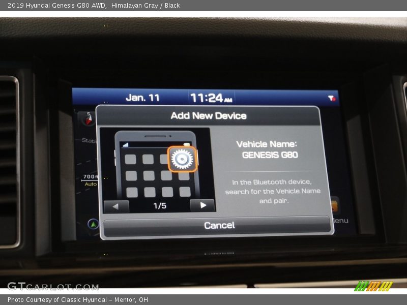Himalayan Gray / Black 2019 Hyundai Genesis G80 AWD